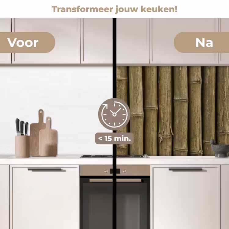 Keuken achterwand - Bamboe - Stengels - Natuur — 3