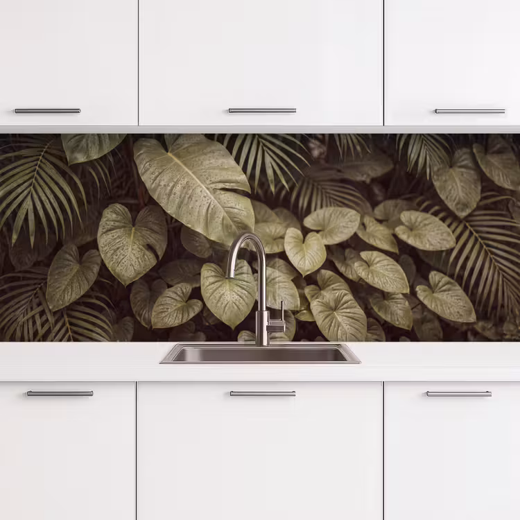 Keuken achterwand - Groene bladeren - Natuur — 4