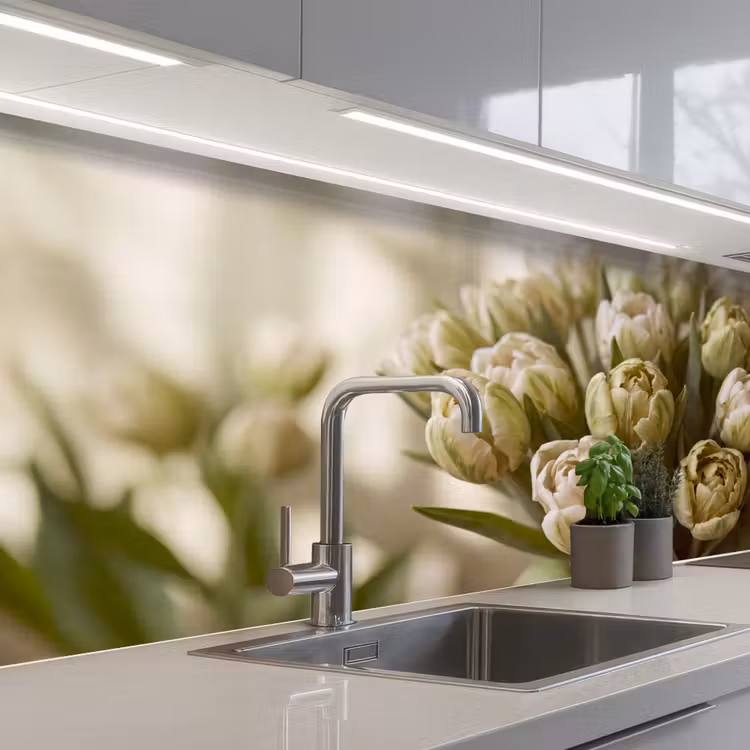 Keuken achterwand - Bloemen - Groen - Natuur — 2