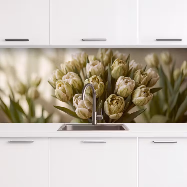 Keuken achterwand - Bloemen - Groen - Natuur — 4