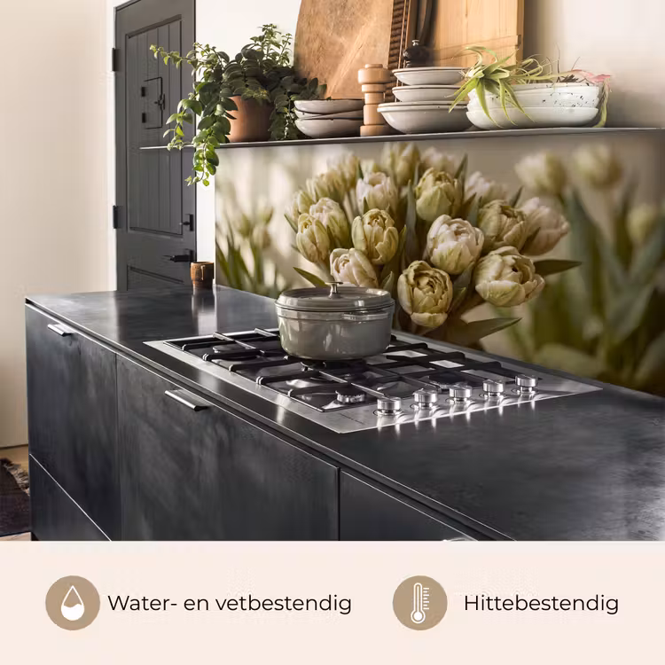 Keuken achterwand - Bloemen - Groen - Natuur — 5