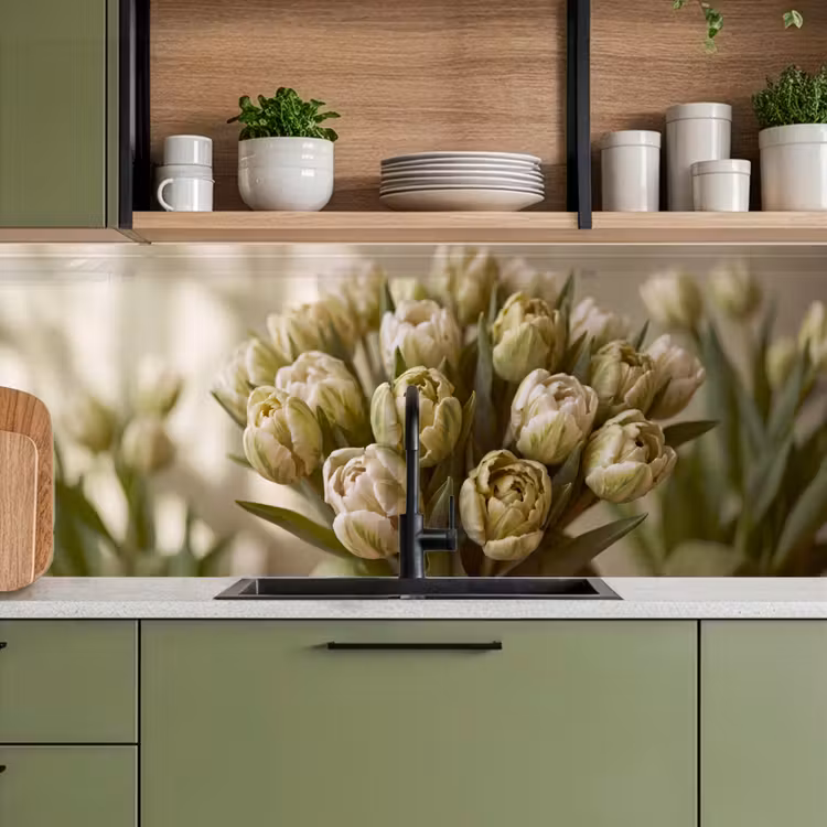 Keuken achterwand - Bloemen - Groen - Natuur — 8