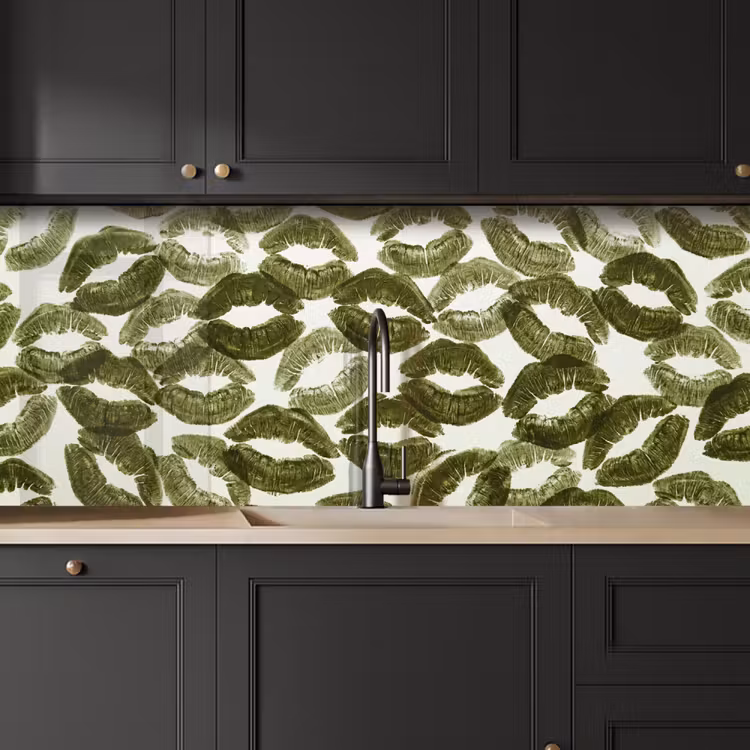 Keuken achterwand - Kus - Patroon - Groen — 6
