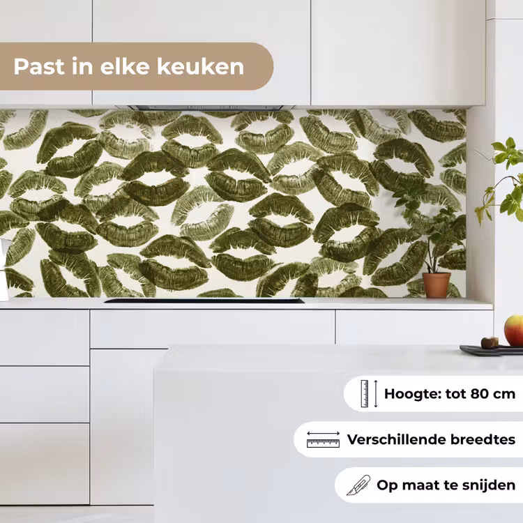 Keuken achterwand - Kus - Patroon - Groen — 7