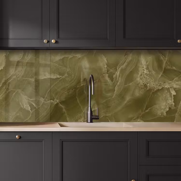 Keuken achterwand - Marmer - Groen - Abstract — 6