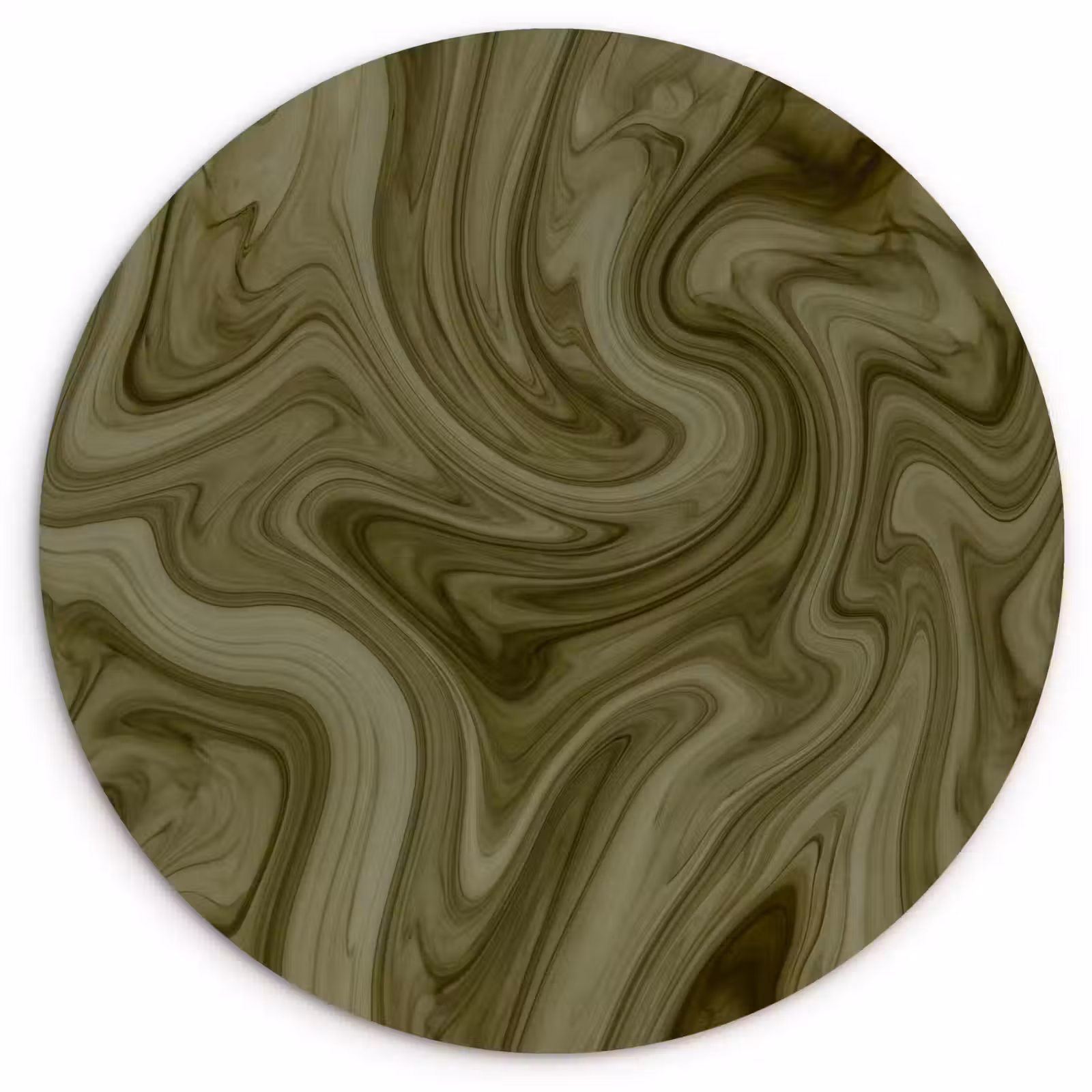 Muurcirkel - Abstract - Groen - Modern — 1
