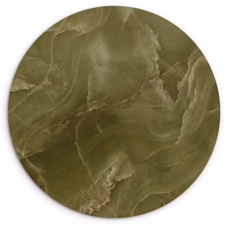 Muurcirkel - Marmer - Groen - Abstract — 1