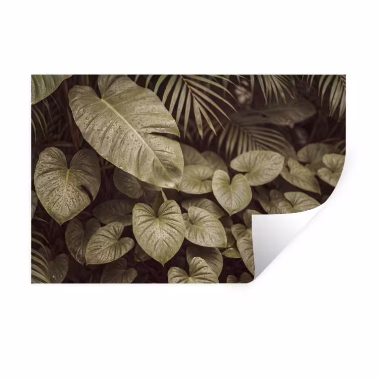 Muursticker - Groene bladeren - Natuur — 1