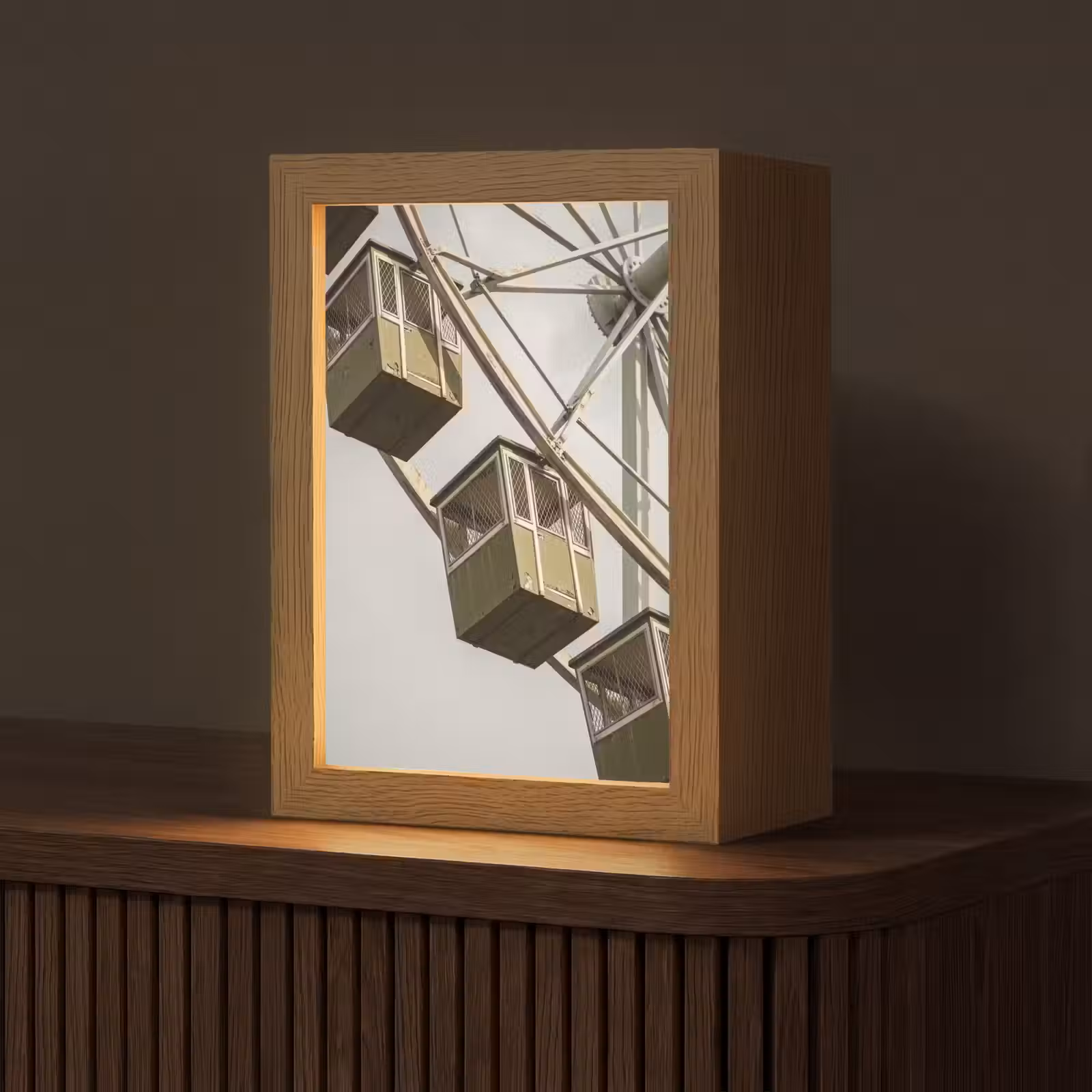 Gepersonaliseerd Lightbox - Reuzenrad - Attractie - Groen — 1