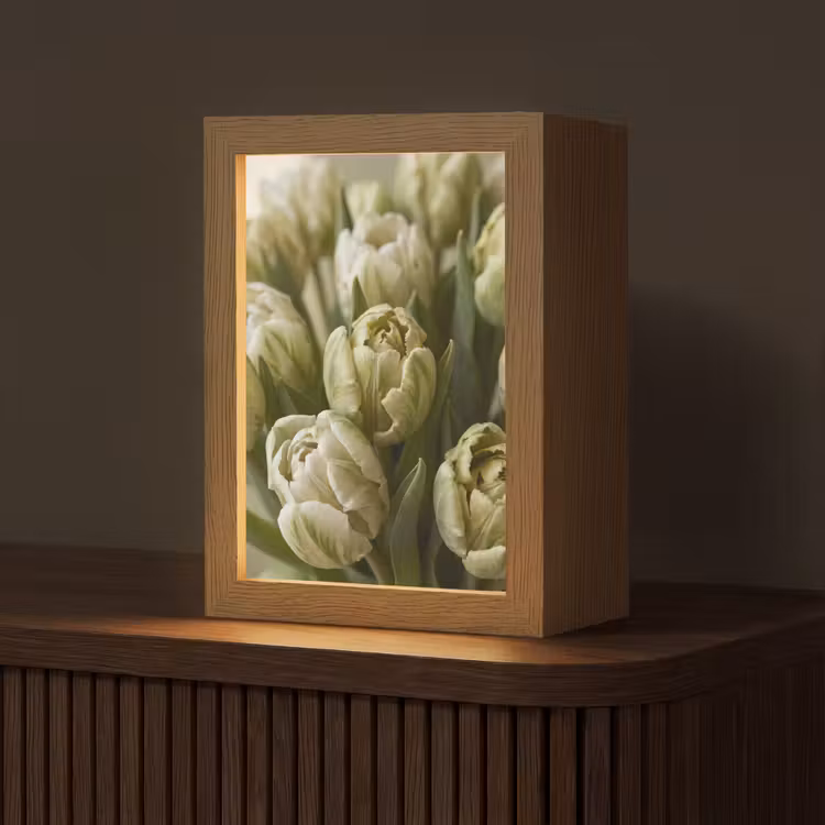 Gepersonaliseerd Lightbox - Bloemen - Groen - Natuur — 1