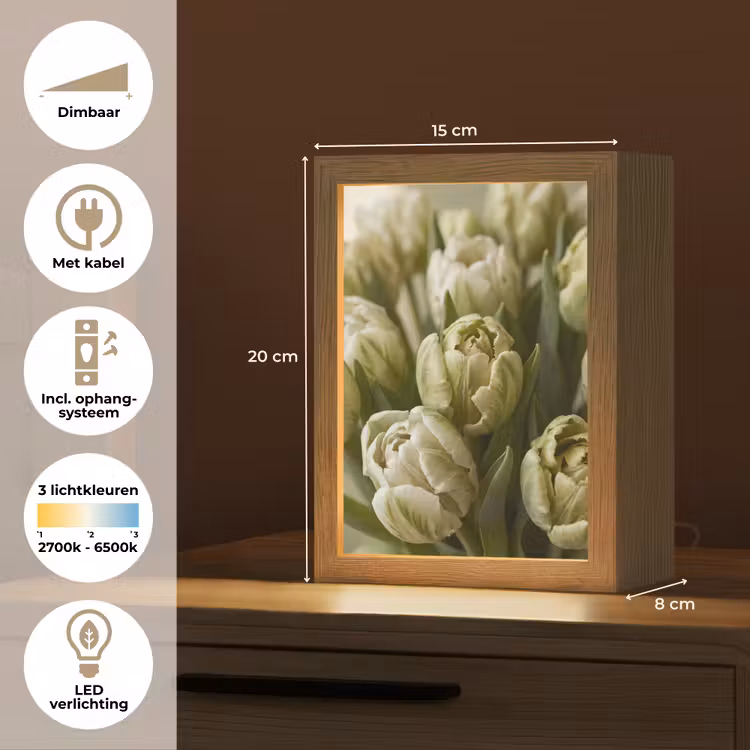Gepersonaliseerd Lightbox - Bloemen - Groen - Natuur — 7