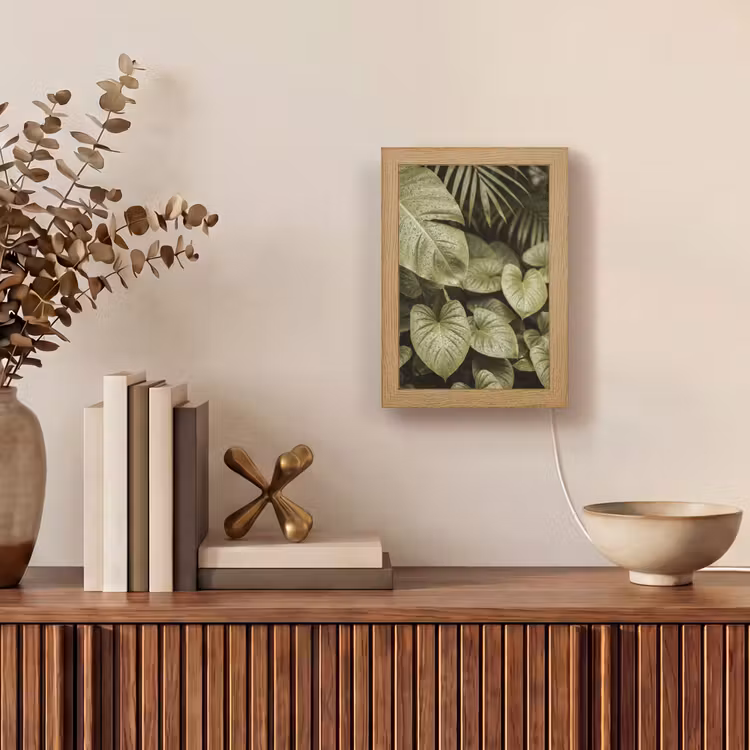 Gepersonaliseerd Lightbox - Groene bladeren - Natuur — 4