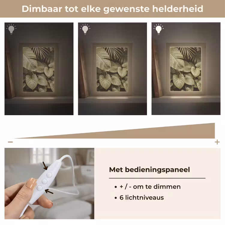 Gepersonaliseerd Lightbox - Groene bladeren - Natuur — 8