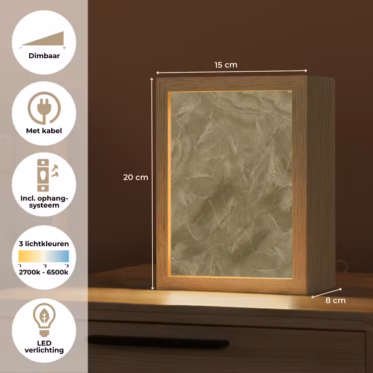 Gepersonaliseerd Lightbox - Marmer - Groen - Abstract — 7