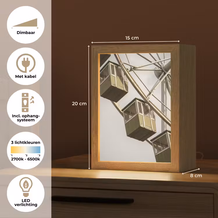 Gepersonaliseerd Lightbox - Reuzenrad - Attractie - Groen — 7