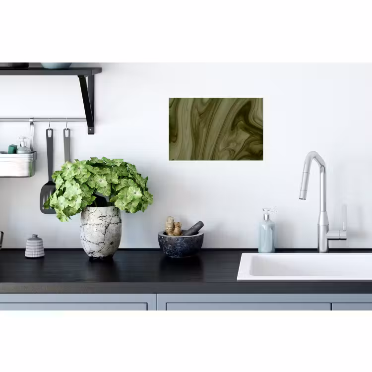 Muursticker - Abstract - Groen - Modern — 2