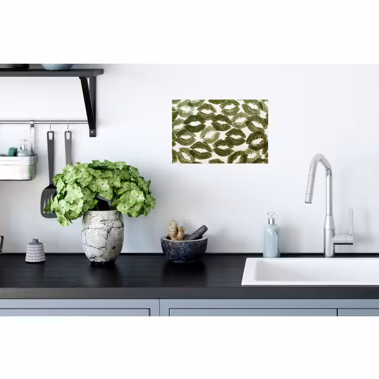 Muursticker - Kus - Patroon - Groen — 2