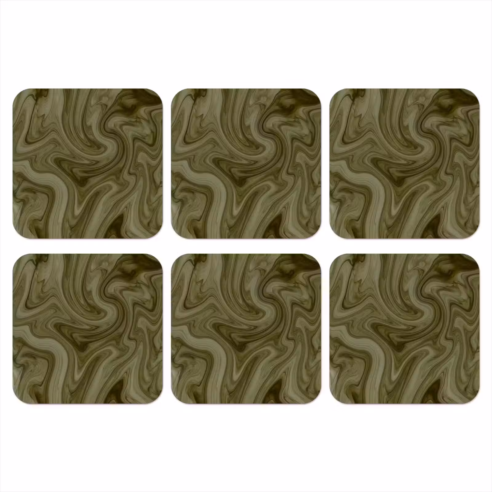 Onderzetter - Abstract - Groen - Modern — 1