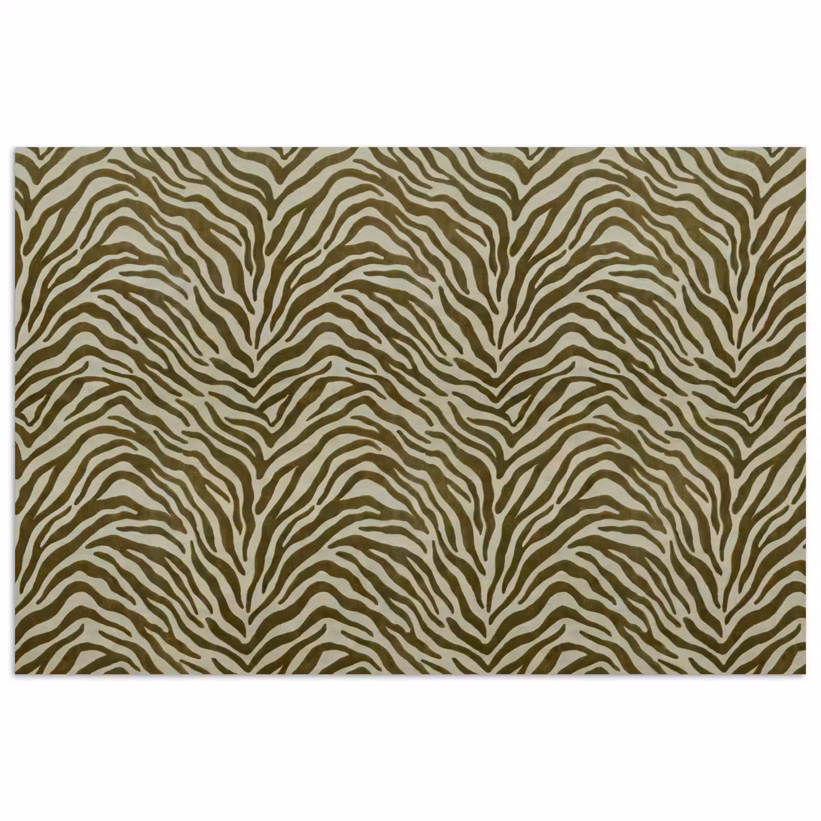 Poster - Zebramotief - Groen - Modern — 1