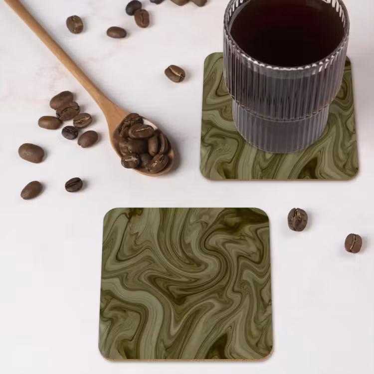 Onderzetter - Abstract - Groen - Modern — 4