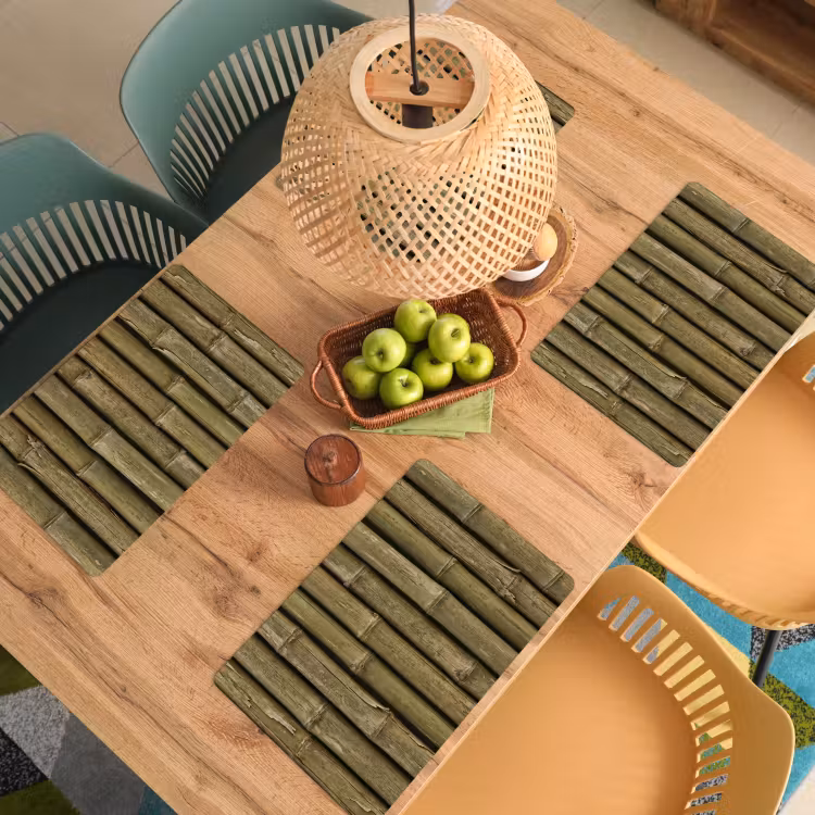 Placemat - 6 stuks - Bamboe - Stengels - Natuur — 4