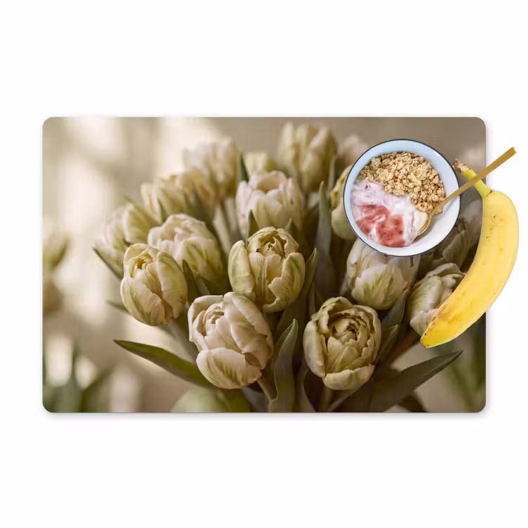 Placemat - 6 stuks - Bloemen - Groen - Natuur — 1
