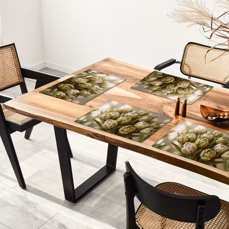 Placemat - 6 stuks - Bloemen - Groen - Natuur — 3