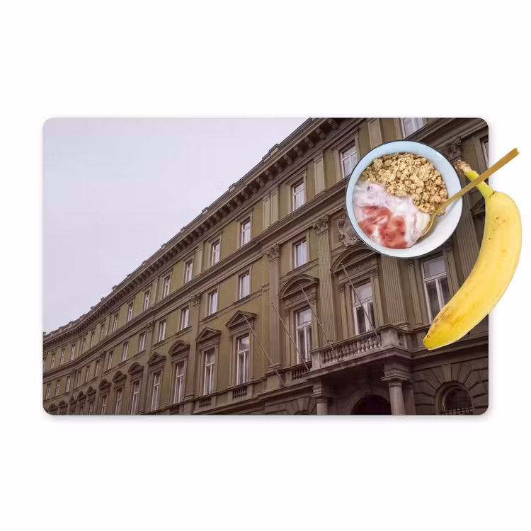 Placemat - 6 stuks - Gebouw - Gevel - Klassiek — 1