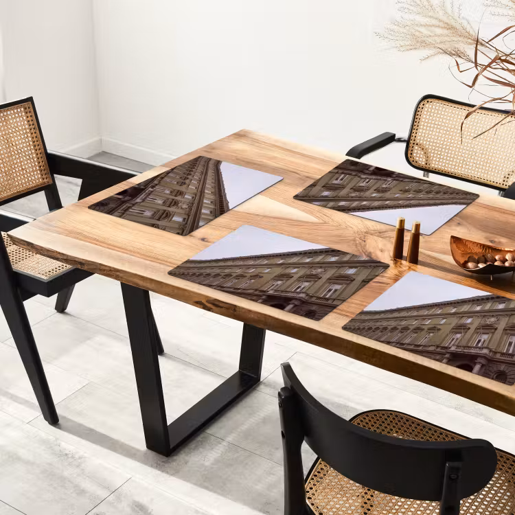 Placemat - 6 stuks - Gebouw - Gevel - Klassiek — 3