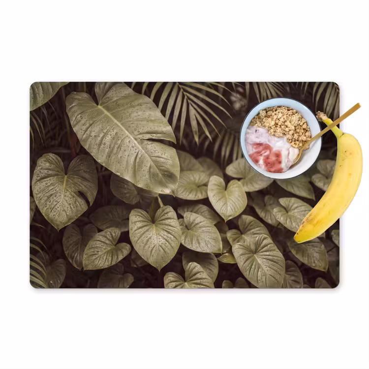 Placemat - 6 stuks - Groene bladeren - Natuur — 1