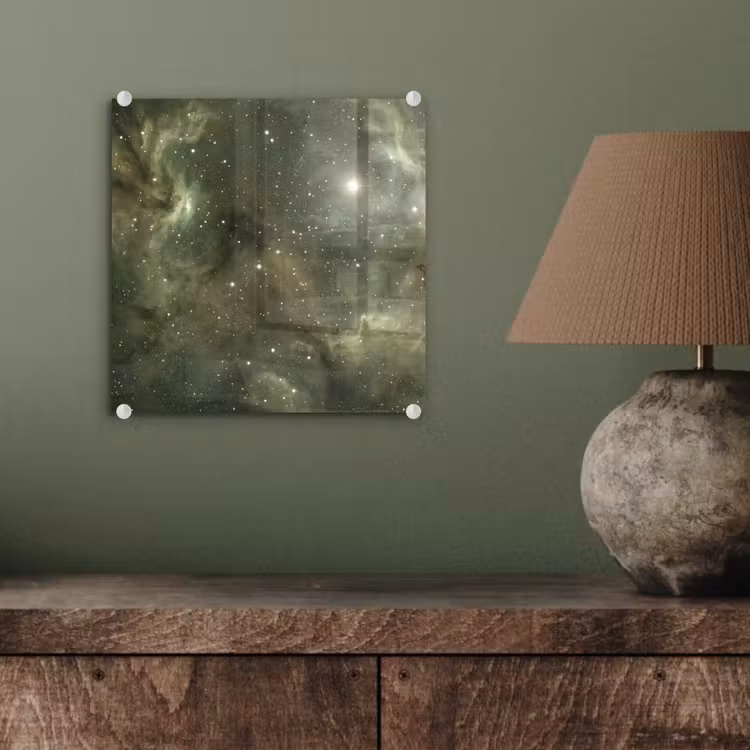 Glas schilderij - Nevel - Sterren - Ruimte — 4
