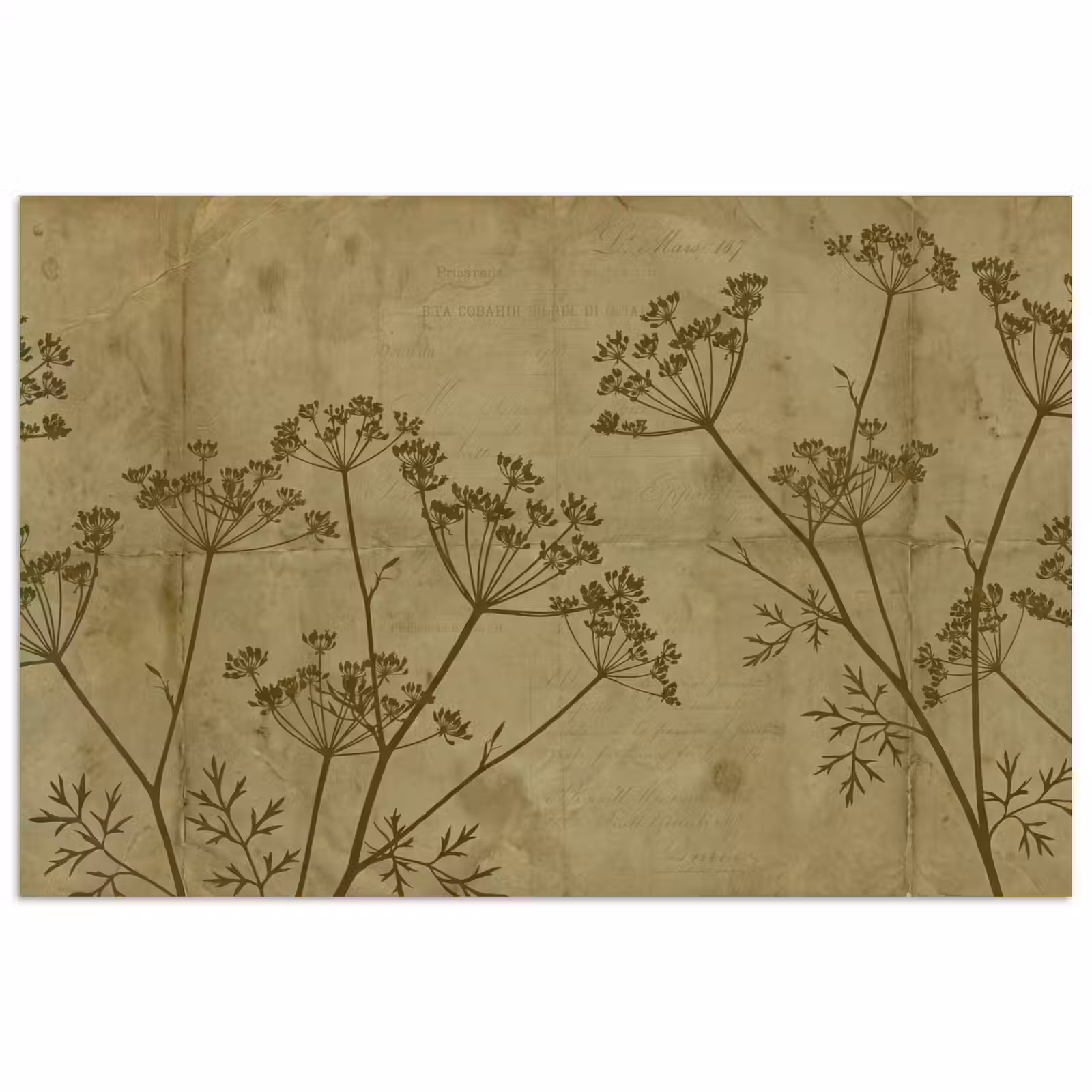Poster - Bloemen - Schrift - Groen — 1