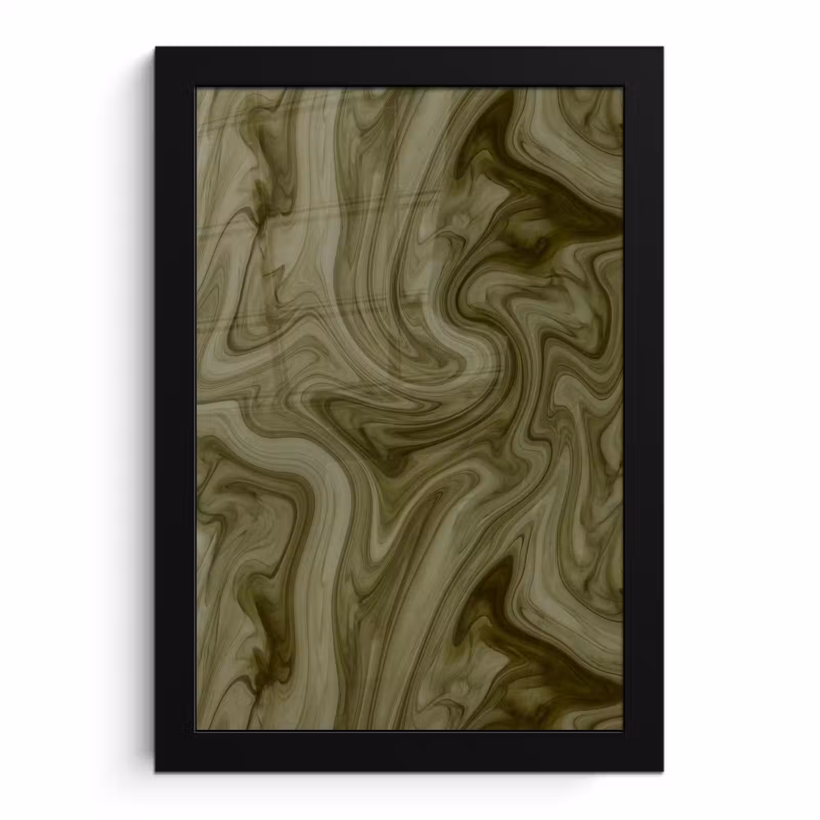 Poster met lijst - Abstract - Groen - Modern — 1