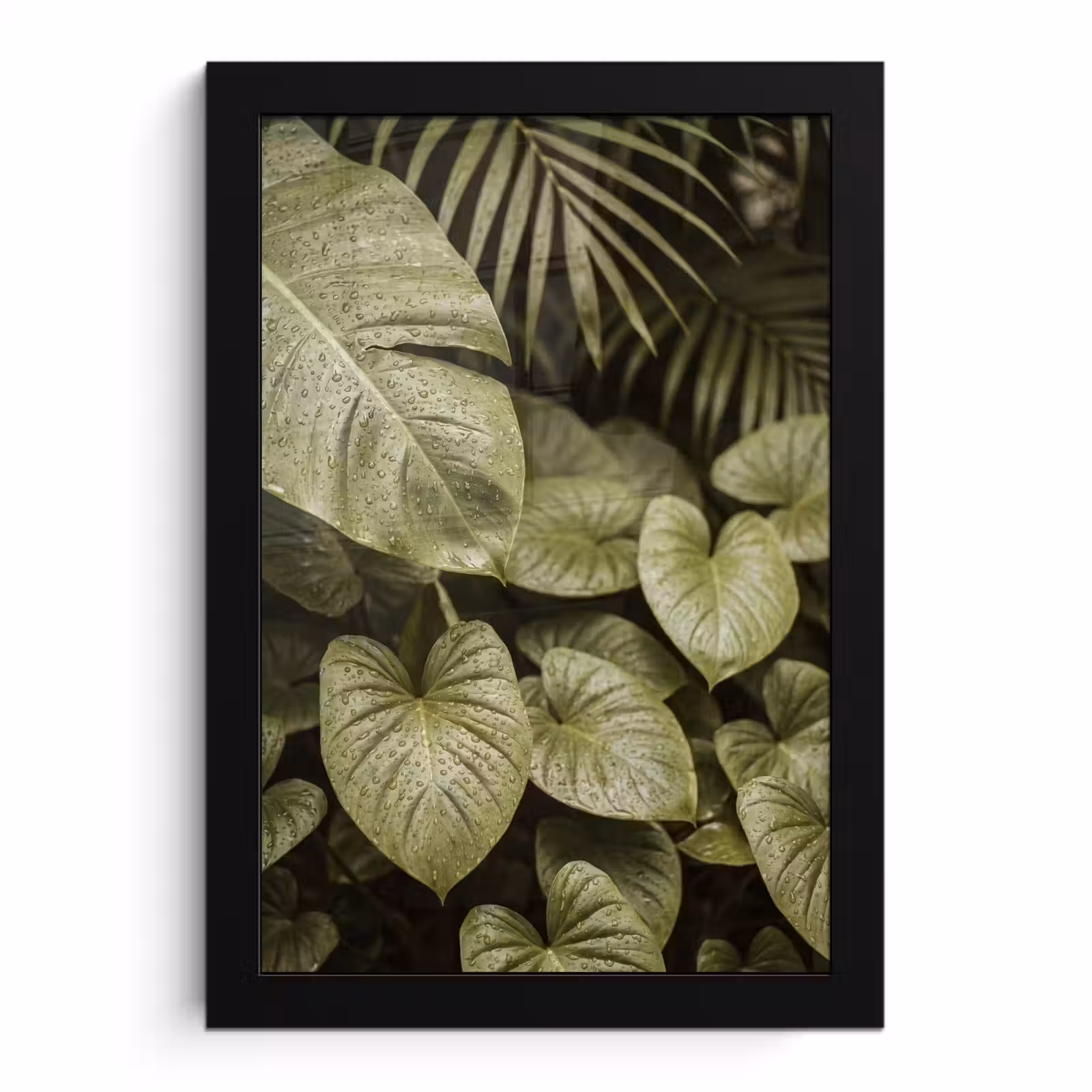 Poster met lijst - Groene bladeren - Natuur — 1