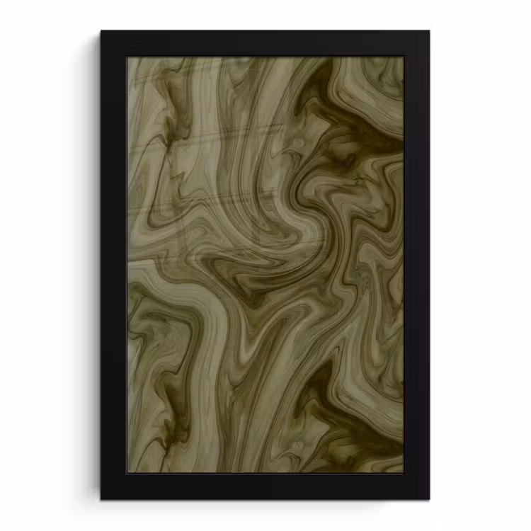 Poster met lijst - Abstract - Groen - Modern — 1