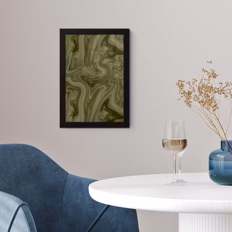 Poster met lijst - Abstract - Groen - Modern — 2