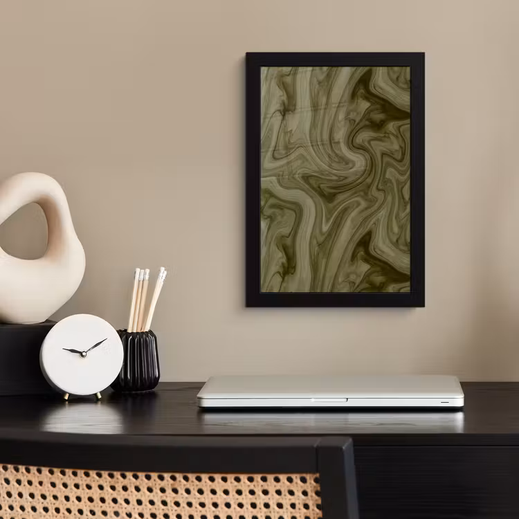 Poster met lijst - Abstract - Groen - Modern — 3