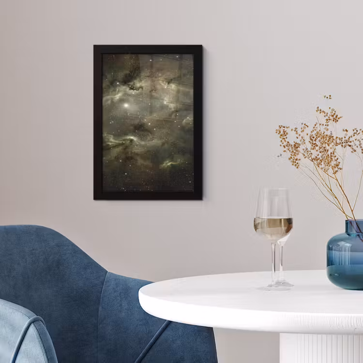 Poster met lijst - Nevel - Sterren - Ruimte — 2
