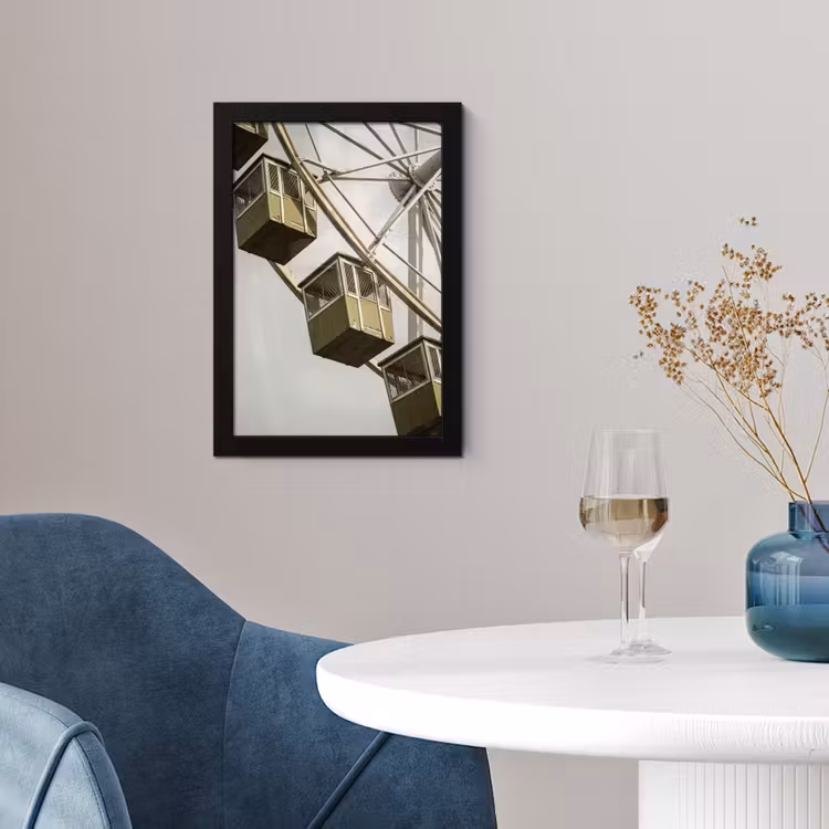 Poster met lijst - Reuzenrad - Attractie - Groen — 2