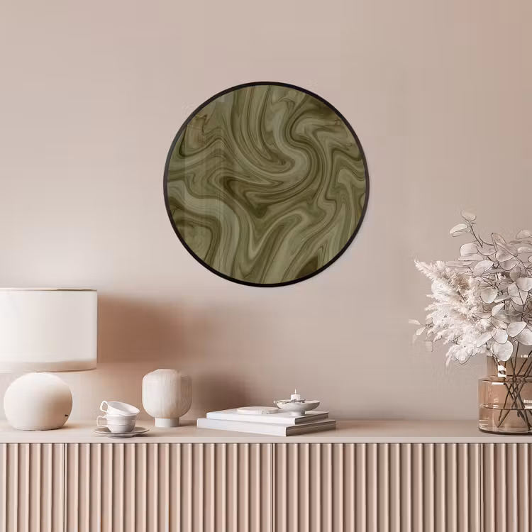 Ronde fotolijst - Abstract - Groen - Modern — 5