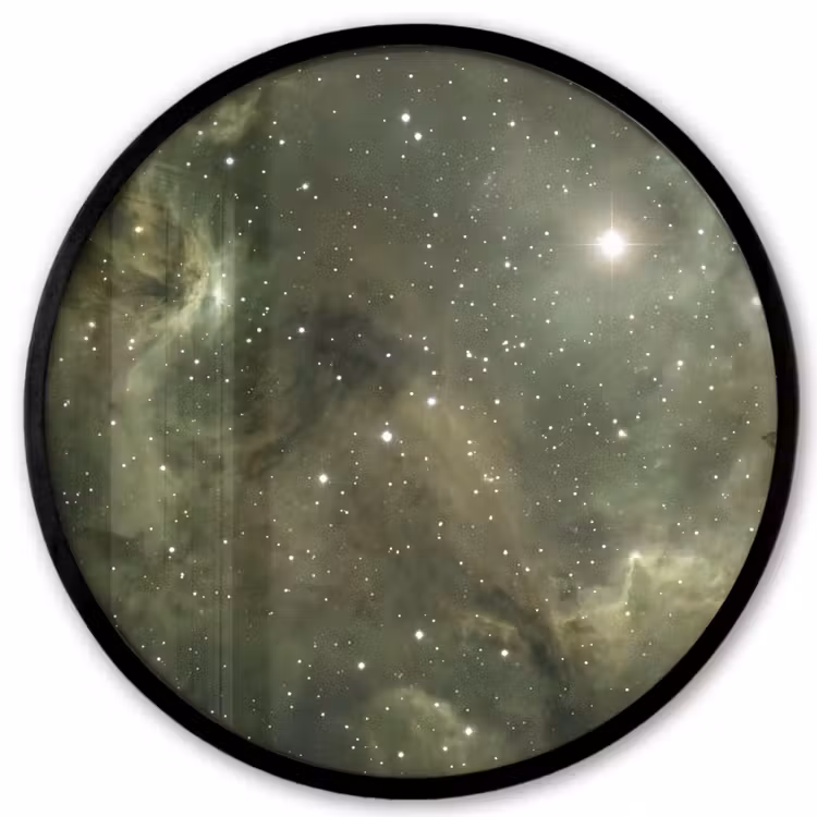Ronde fotolijst - Nevel - Sterren - Ruimte — 1