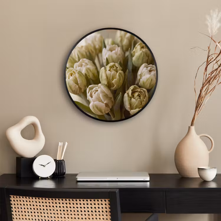Ronde fotolijst - Bloemen - Groen - Natuur — 3