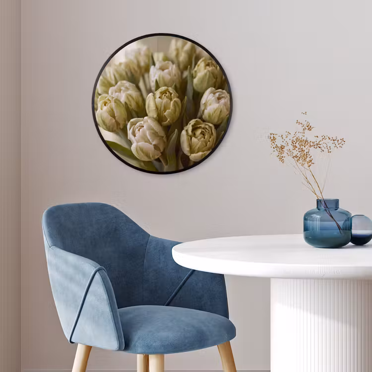 Ronde fotolijst - Bloemen - Groen - Natuur — 4