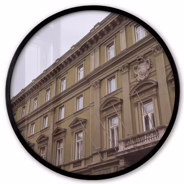 Ronde fotolijst - Gebouw - Gevel - Klassiek — 1