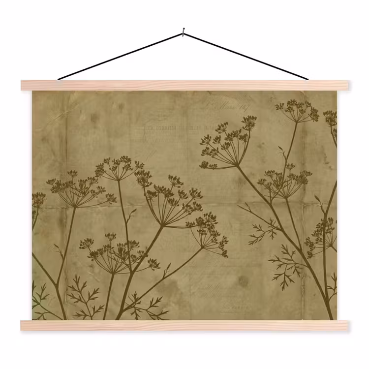 Schoolplaat - Bloemen - Schrift - Groen — 1