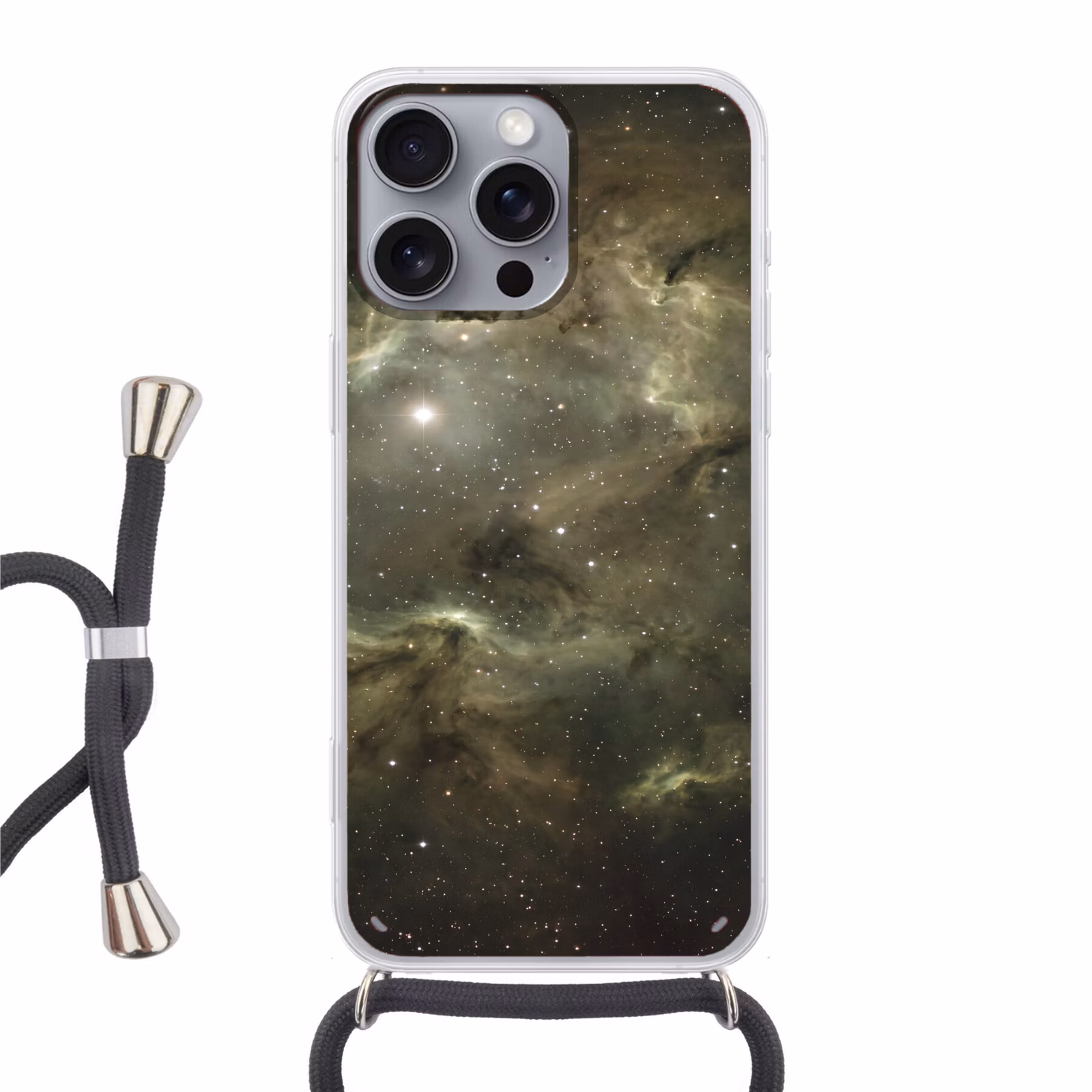 Telefoonhoesje met koord - Nevel - Sterren - Ruimte — 1