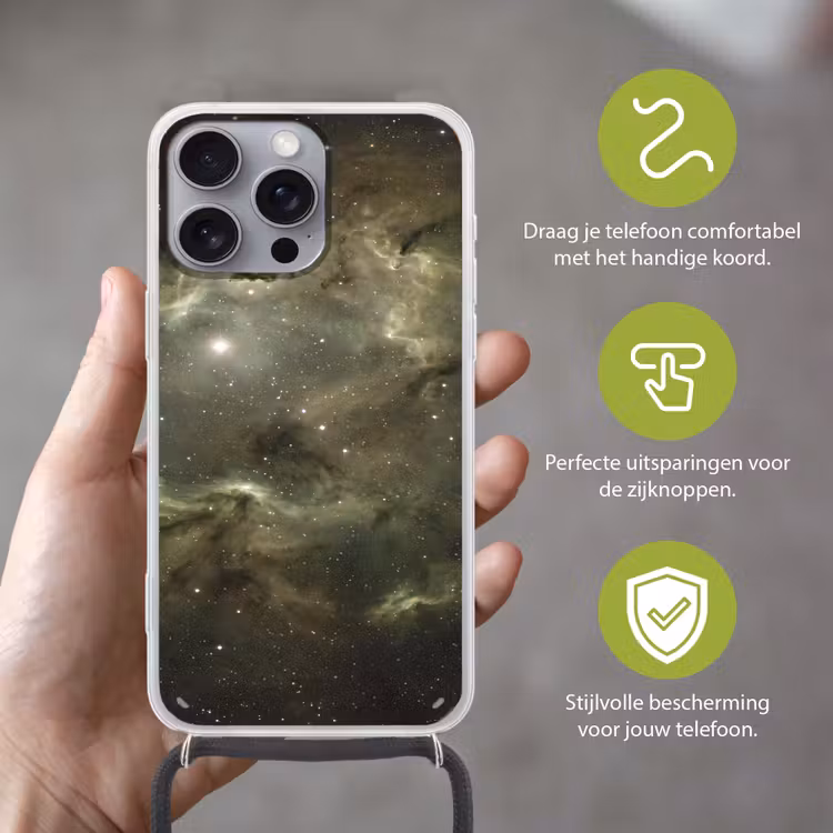 Telefoonhoesje met koord - Nevel - Sterren - Ruimte — 4