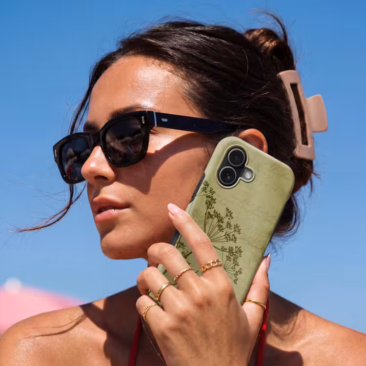 Telefoonhoesje Toughcase - Bloemen - Schrift - Groen — 6