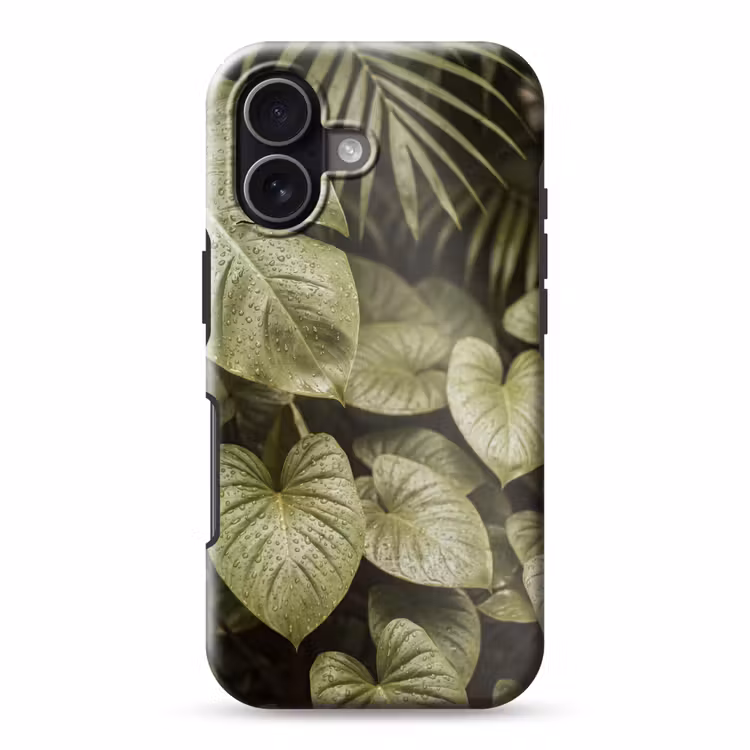 Telefoonhoesje Toughcase - Groene bladeren - Natuur — 1