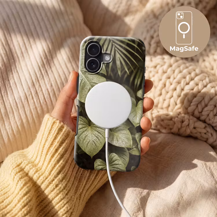 Telefoonhoesje Toughcase - Groene bladeren - Natuur — 8